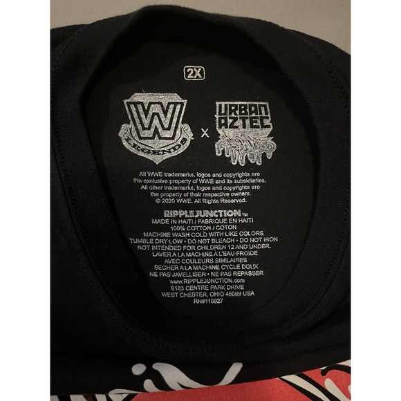 WWE Hulk Hogan T Shirt Urban Aztec Hulkamania Short Sleeve 2XL - Picture 11 of 15